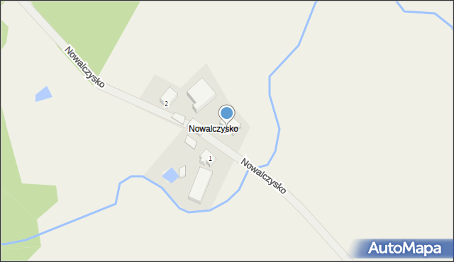 Kamienica Królewska, Nowalczysko, 2a, mapa Kamienica Królewska