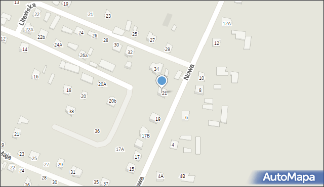 Kamionka, Nowa, 25A, mapa Kamionka