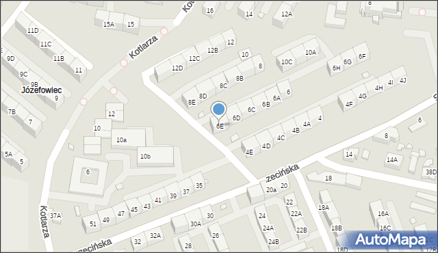 Katowice, Nowowiejskiego Feliksa, 6E, mapa Katowic