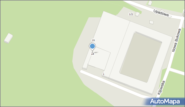 Katowice, Nowa Bukowa, 1a, mapa Katowic