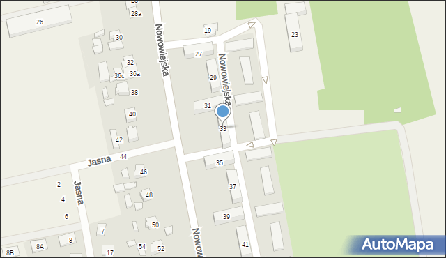 Kaźmierz, Nowowiejska, 33, mapa Kaźmierz