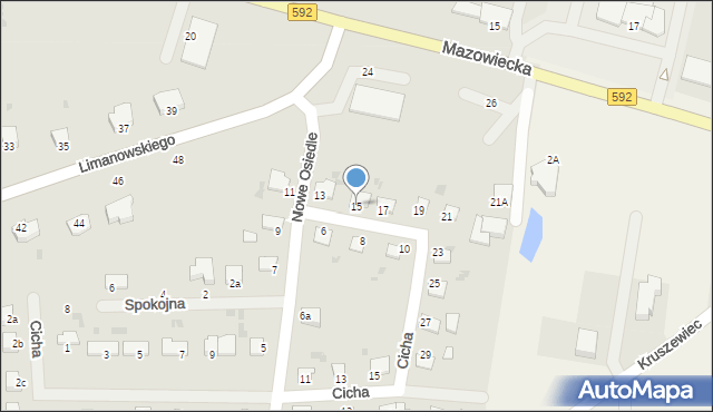 Kętrzyn, Nowe Osiedle, 15, mapa Kętrzyn