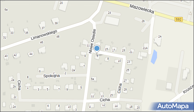 Kętrzyn, Nowe Osiedle, 6, mapa Kętrzyn