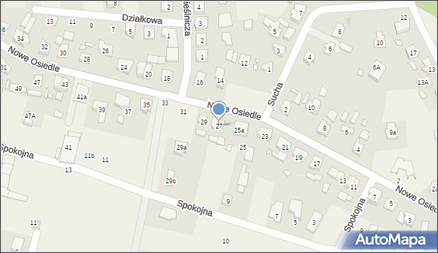 Kicin, Nowe Osiedle, 27, mapa Kicin