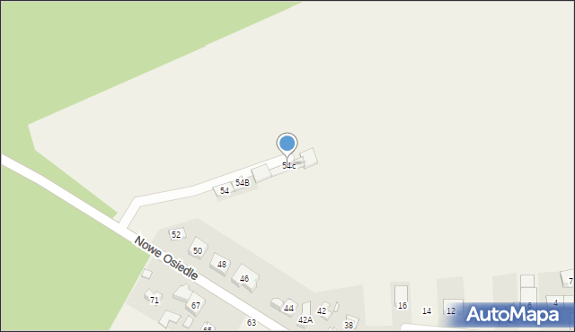 Kicin, Nowe Osiedle, 54c, mapa Kicin