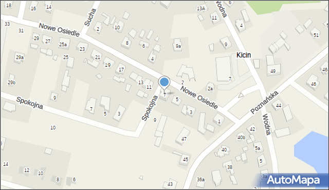 Kicin, Nowe Osiedle, 7, mapa Kicin