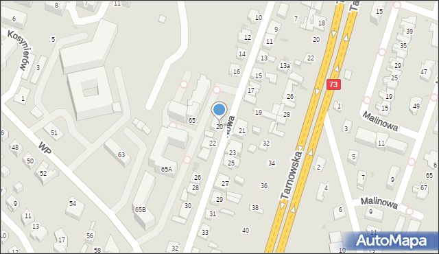 Kielce, Nowa, 20, mapa Kielc