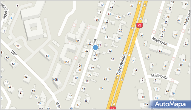 Kielce, Nowa, 23, mapa Kielc