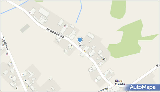 Kielcza, Nowowiejska, 10, mapa Kielcza