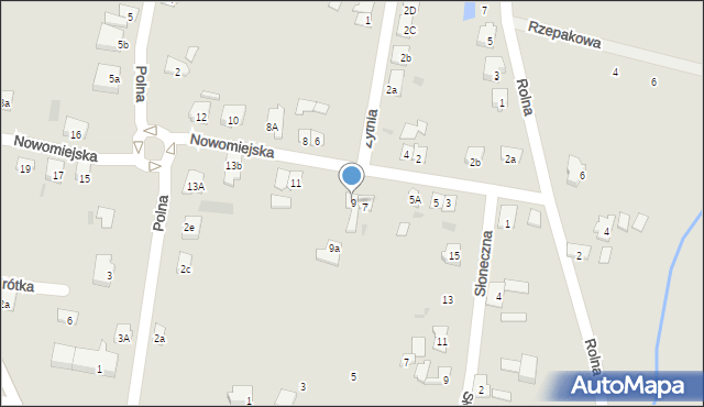 Kisielice, Nowomiejska, 9, mapa Kisielice