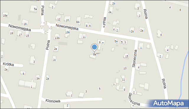 Kisielice, Nowomiejska, 9a, mapa Kisielice