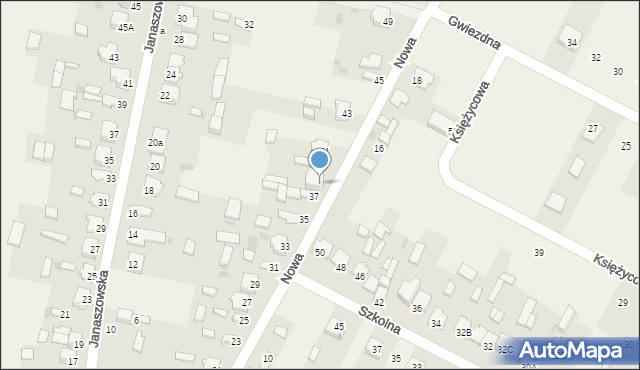Kłomnice, Nowa, 39, mapa Kłomnice