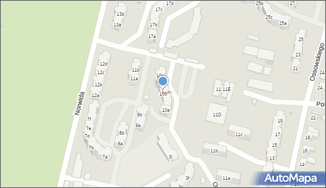 Kluczbork, Norwida Cypriana Kamila, 10b, mapa Kluczbork