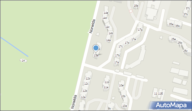 Kluczbork, Norwida Cypriana Kamila, 13a, mapa Kluczbork
