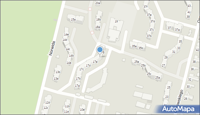 Kluczbork, Norwida Cypriana Kamila, 17f, mapa Kluczbork
