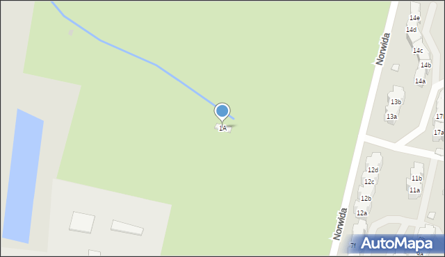 Kluczbork, Norwida Cypriana Kamila, 1A, mapa Kluczbork