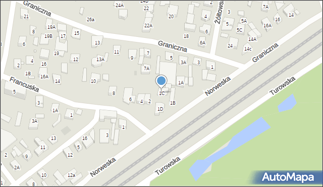 Kobyłka, Norweska, 1C, mapa Kobyłka