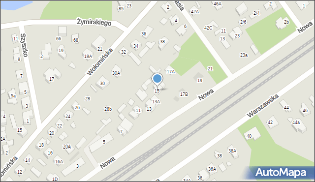 Kobyłka, Nowa, 15, mapa Kobyłka