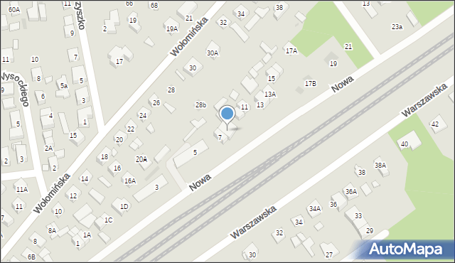 Kobyłka, Nowa, 7A, mapa Kobyłka