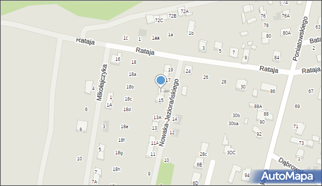 Kobyłka, Nowaka-Jeziorańskiego Jana, 15A, mapa Kobyłka