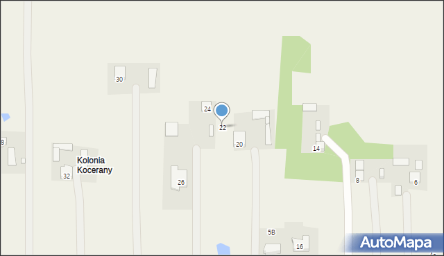 Kocerany, Nowy Trakt, 22, mapa Kocerany