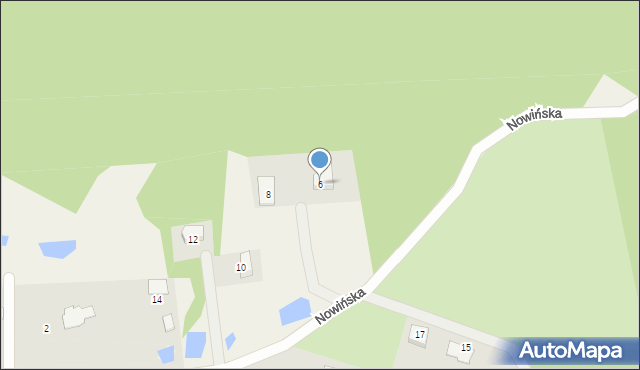 Kolbudy, Nowińska, 6, mapa Kolbudy