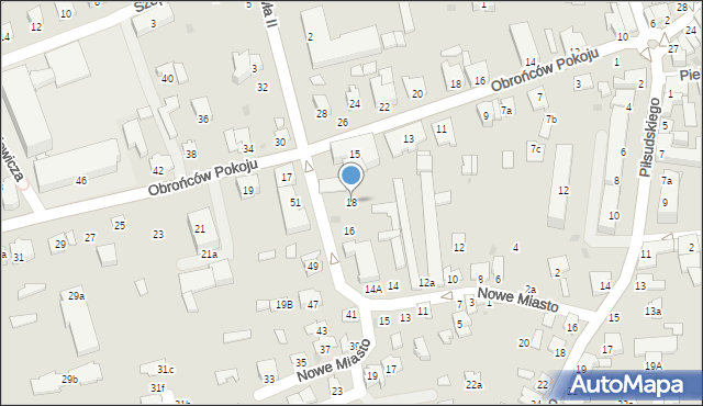 Kolbuszowa, Nowe Miasto, 18, mapa Kolbuszowa