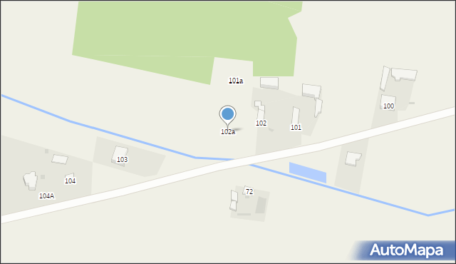 Komorów, Nowy Komorów, 102a, mapa Komorów