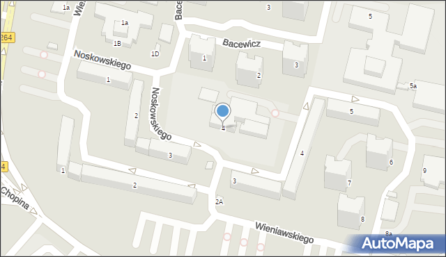 Konin, Noskowskiego Zygmunta, 4, mapa Konina