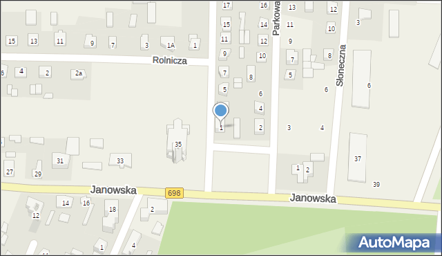 Konstantynów, Nowa, 1, mapa Konstantynów
