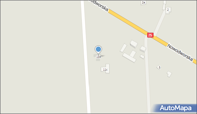 Koronowo, Nowodworska, 11b, mapa Koronowo