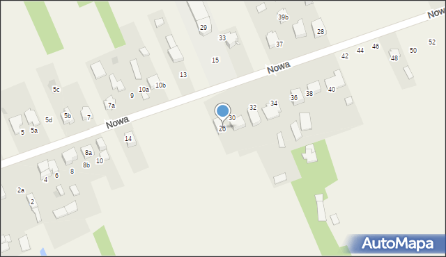 Kościelec, Nowa, 26, mapa Kościelec