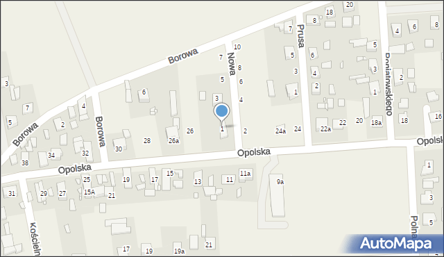 Kosorowice, Nowa, 1, mapa Kosorowice