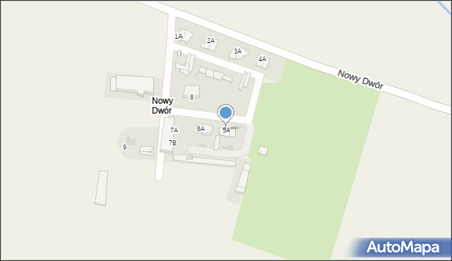 Kowalowice, Nowy Dwór, 5A, mapa Kowalowice