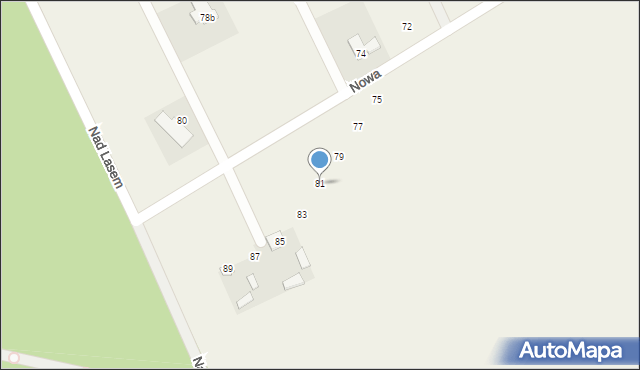 Krakowiany, Nowa, 81, mapa Krakowiany