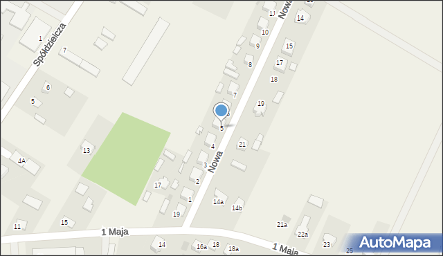 Krasocin, Nowa, 5, mapa Krasocin