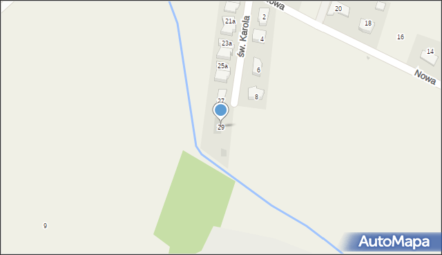 Krępice, Nowa, 29, mapa Krępice