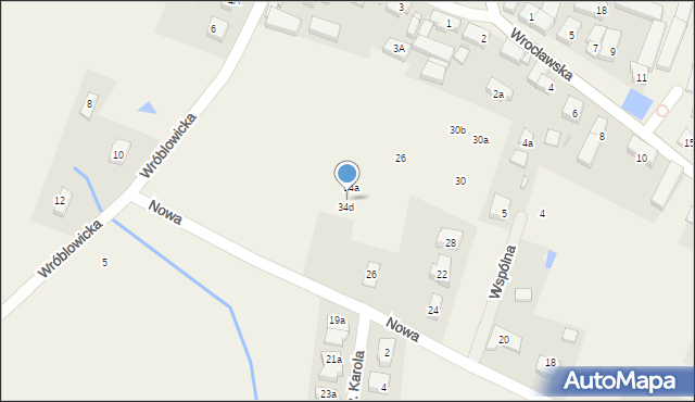 Krępice, Nowa, 34c, mapa Krępice