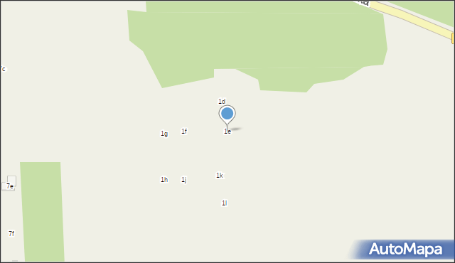Krubin, Nowodworska, 1e, mapa Krubin