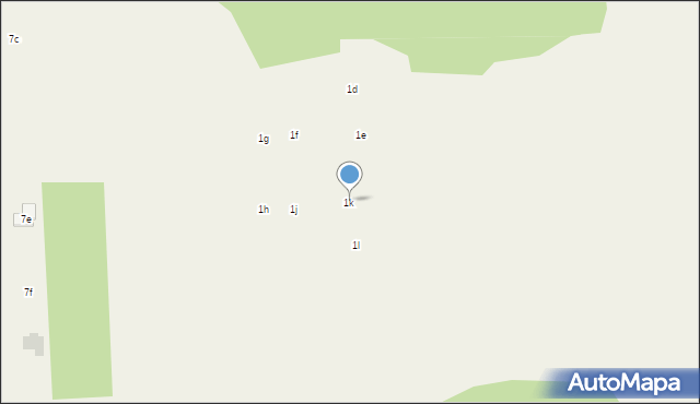 Krubin, Nowodworska, 1k, mapa Krubin