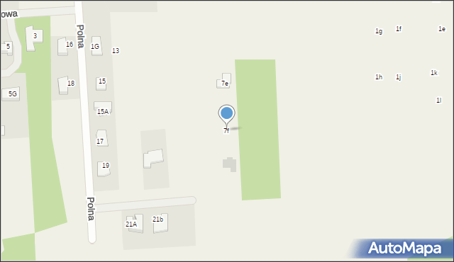 Krubin, Nowodworska, 7f, mapa Krubin