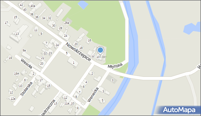 Krzepice, Nowokrzepice, 8, mapa Krzepice