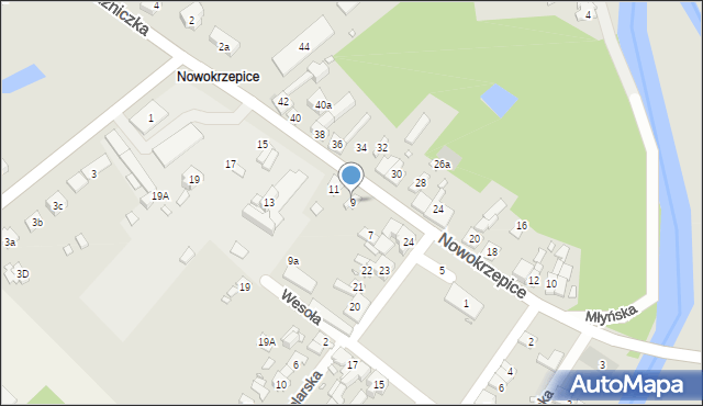 Krzepice, Nowokrzepice, 9, mapa Krzepice