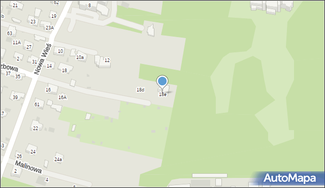 Krzeszowice, Nowa Wieś, 18e, mapa Krzeszowice