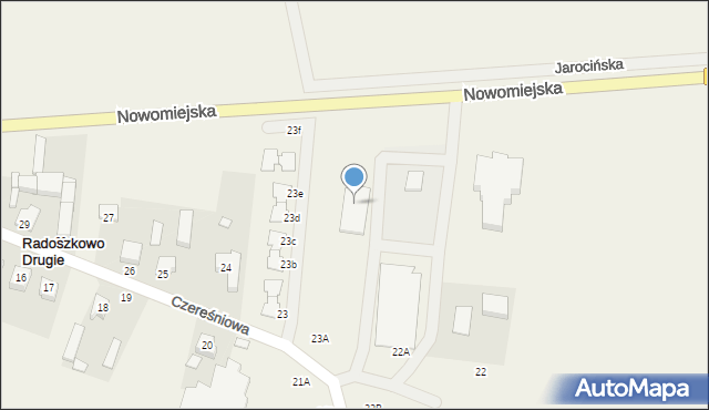 Książ Wielkopolski, Nowomiejska, 32, mapa Książ Wielkopolski