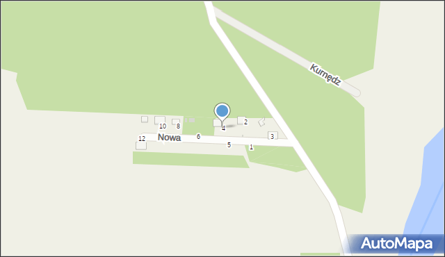 Kurnędz, Nowa, 4, mapa Kurnędz