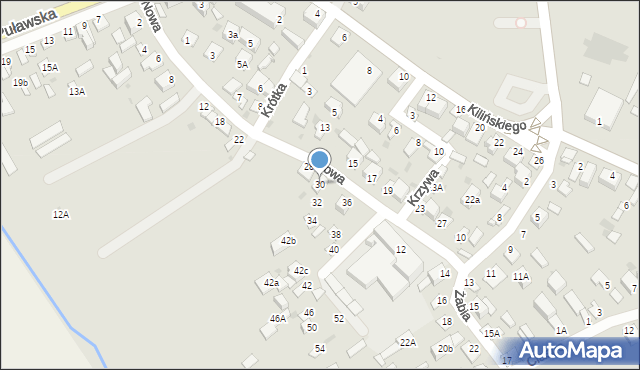 Kurów, Nowa, 30, mapa Kurów