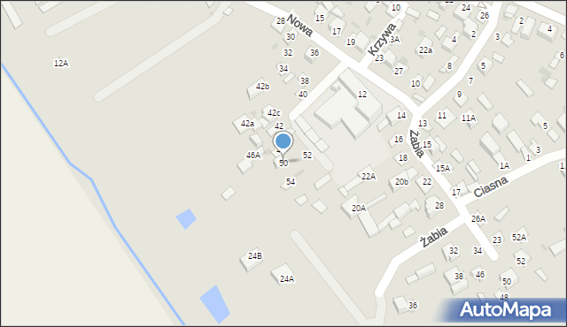 Kurów, Nowa, 50, mapa Kurów