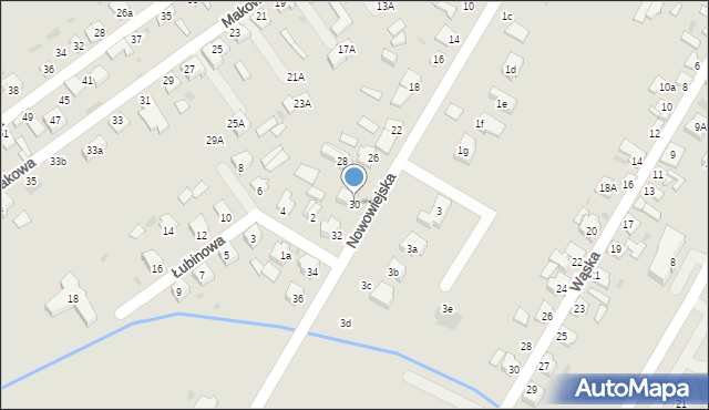 Kutno, Nowowiejska, 30, mapa Kutno