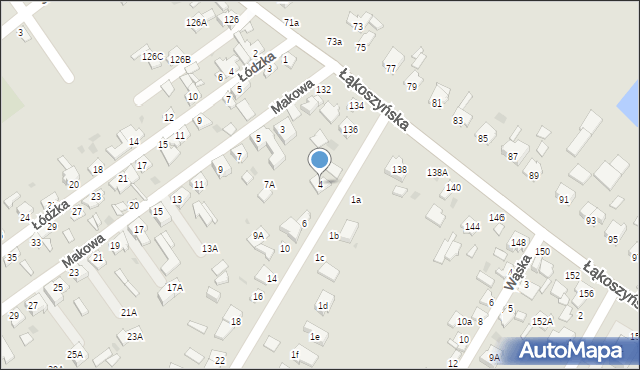 Kutno, Nowowiejska, 4, mapa Kutno